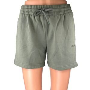 Aritzia Sweatfleece Women's Green Drawstring Boyfriend Fit Sweat Shorts Size XS